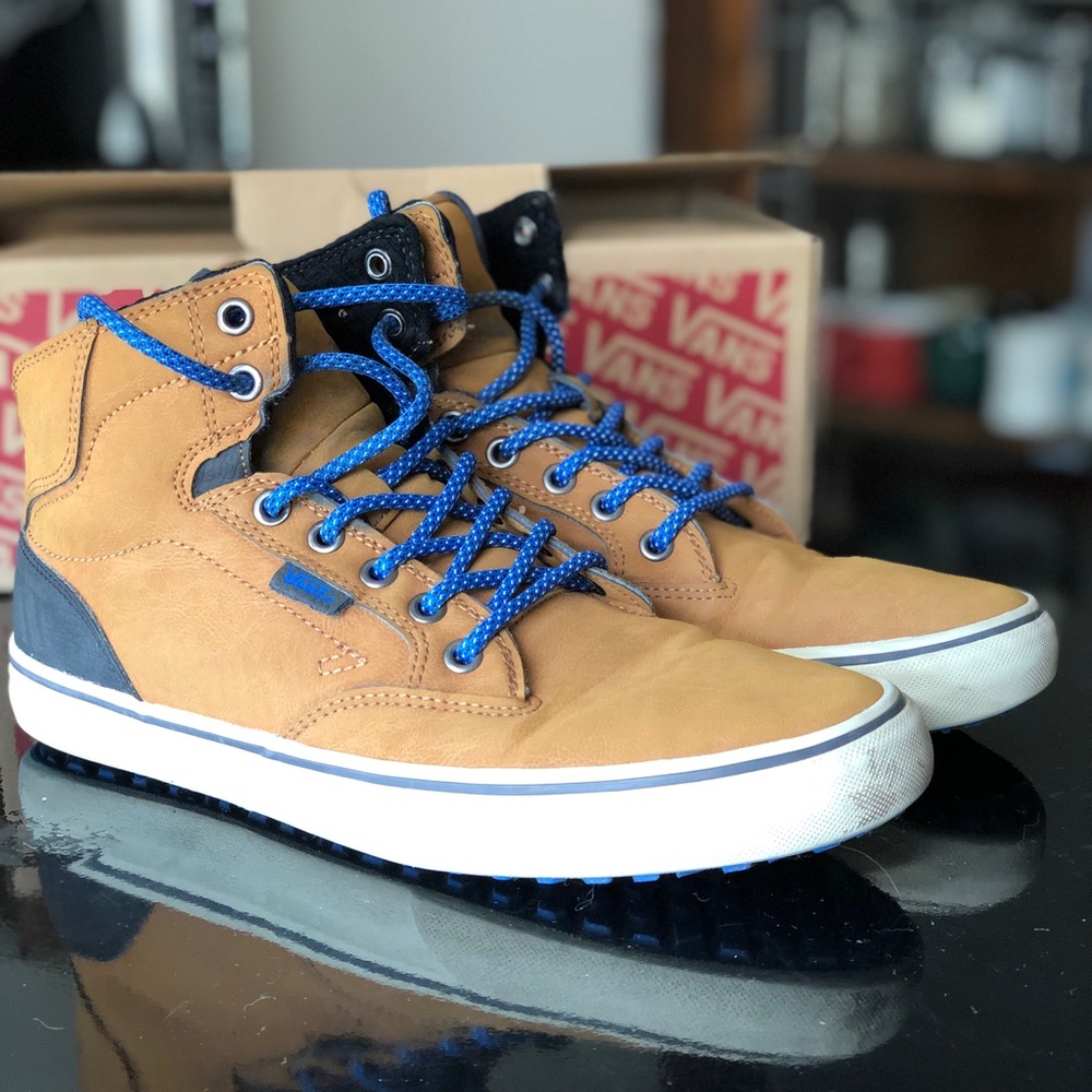 Blue & Tan Vans (8.5)